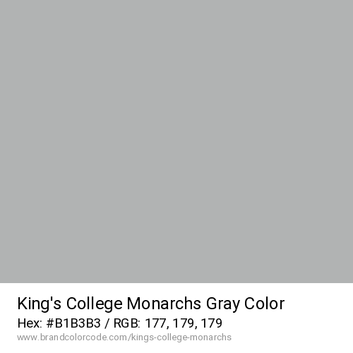 King’s College Monarchs's Gray color solid image preview