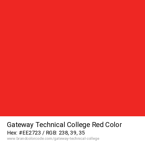 Gateway Technical College's Red color solid image preview