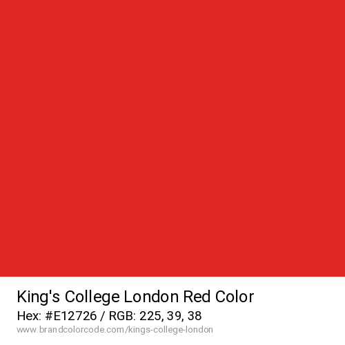 King’s College London's Red color solid image preview