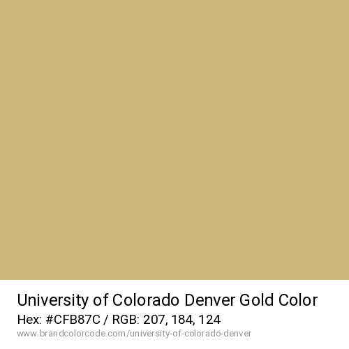 University of Colorado Denver's Gold color solid image preview
