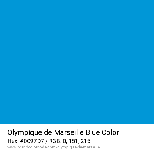 Olympique de Marseille's Blue color solid image preview