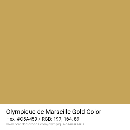 Olympique de Marseille's Gold color solid image preview