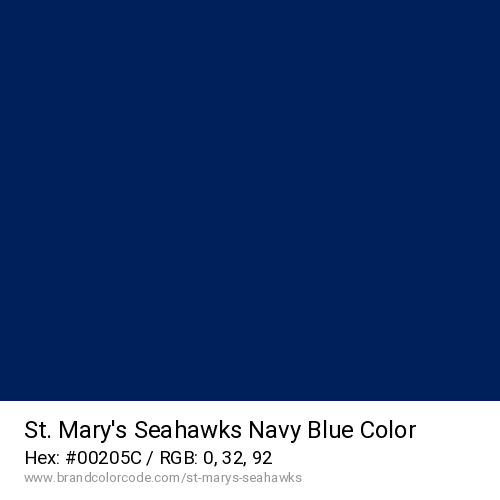 St. Mary’s Seahawks's Navy Blue color solid image preview