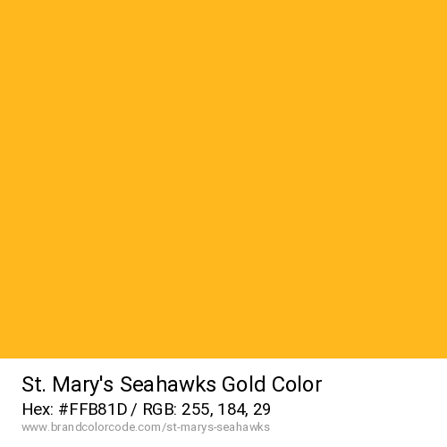 St. Mary’s Seahawks's Gold color solid image preview