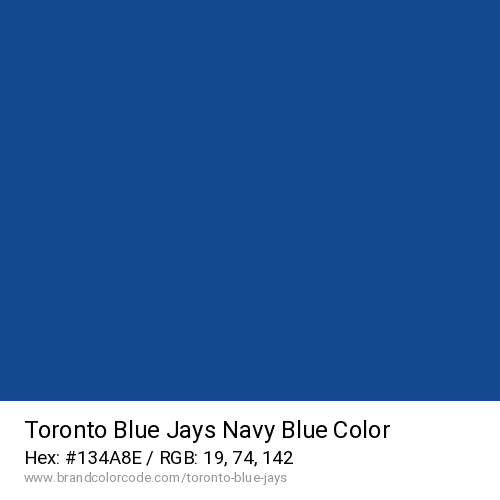 Toronto Blue Jays's Navy Blue color solid image preview