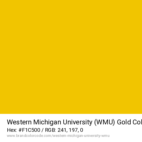 Western Michigan University (WMU)'s Gold color solid image preview
