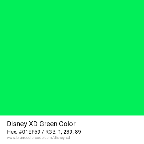 Disney XD's Green color solid image preview
