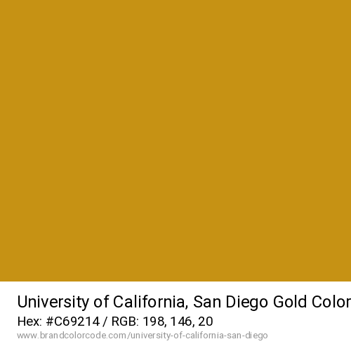 University of California, San Diego's Gold color solid image preview