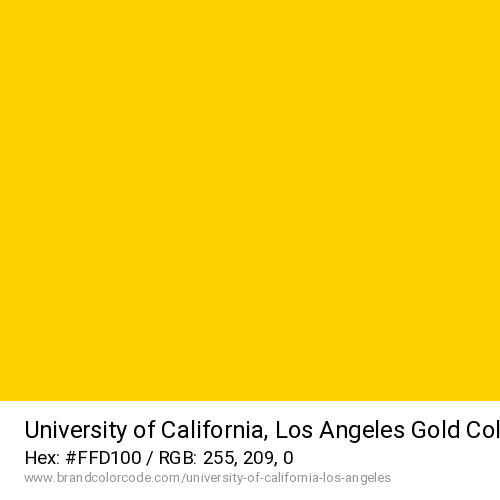 University of California, Los Angeles's Gold color solid image preview