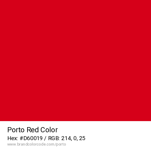 Porto's Red color solid image preview