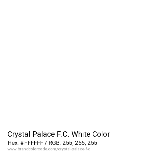 Crystal Palace F.C.'s White color solid image preview