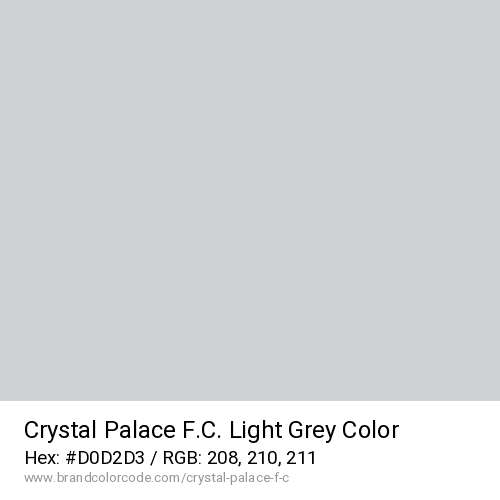 Crystal Palace F.C.'s Light Grey color solid image preview