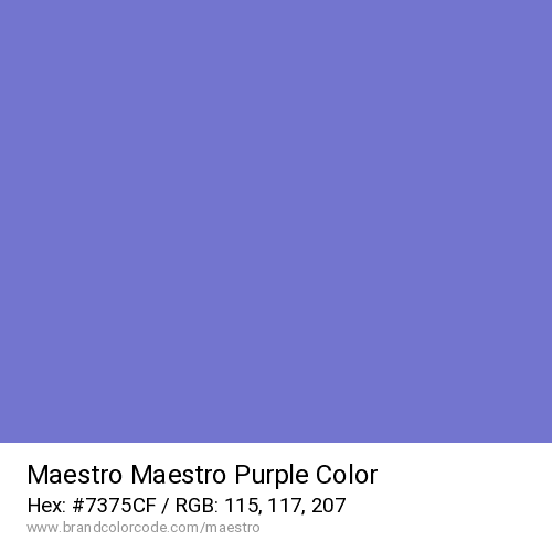 Maestro's Maestro Purple color solid image preview