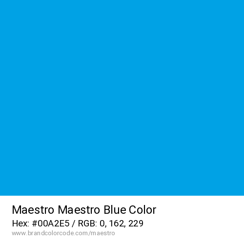 Maestro's Maestro Blue color solid image preview
