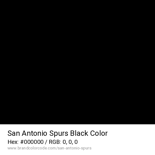 San Antonio Spurs's Black color solid image preview