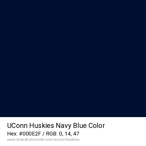 UConn Huskies's Navy Blue color solid image preview