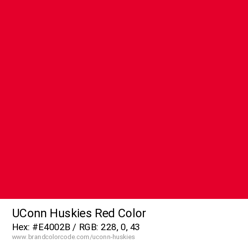 UConn Huskies's Red color solid image preview