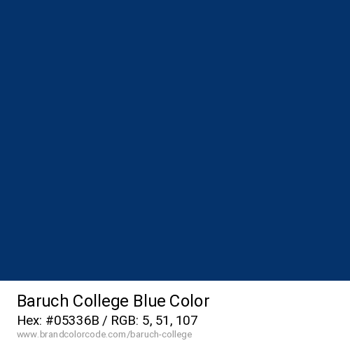 Baruch College's Blue color solid image preview