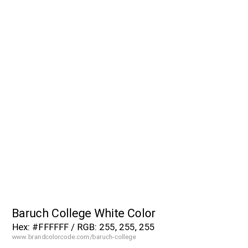 Baruch College's White color solid image preview