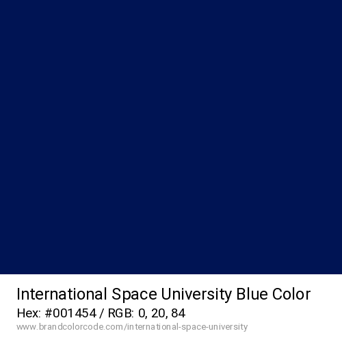 International Space University's Blue color solid image preview