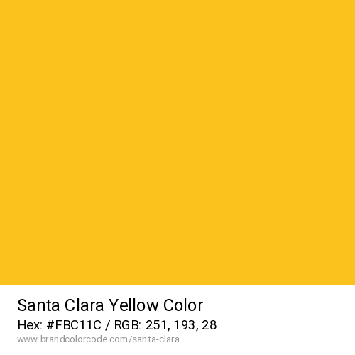 Santa Clara's Yellow color solid image preview