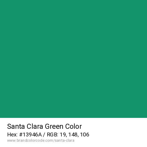Santa Clara's Green color solid image preview