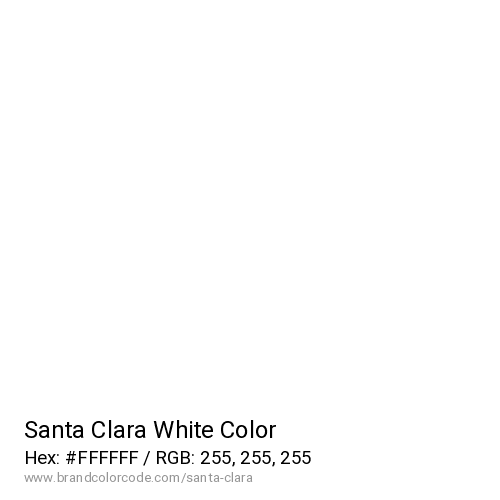 Santa Clara's White color solid image preview