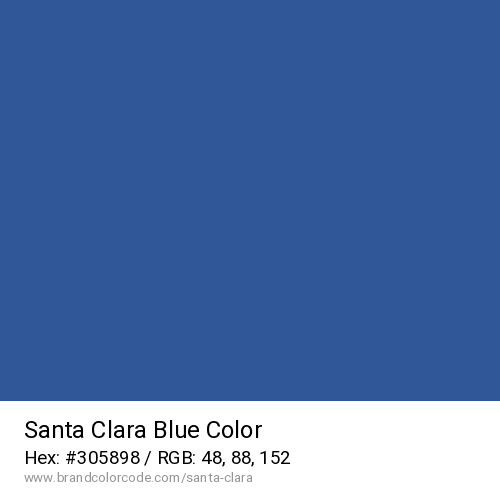 Santa Clara's Blue color solid image preview