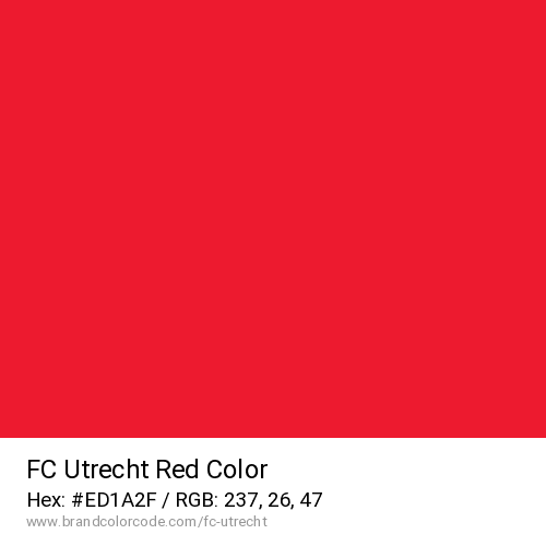 FC Utrecht's Red color solid image preview