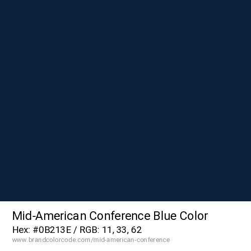 Mid-American Conference's Blue color solid image preview