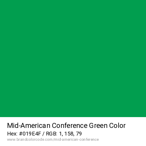 Mid-American Conference's Green color solid image preview