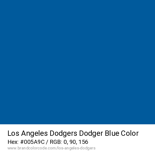 Los Angeles Dodgers's Dodger Blue color solid image preview