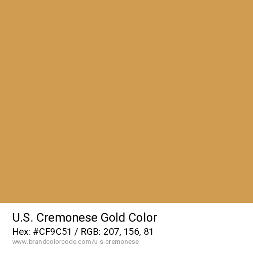 U.S. Cremonese's Gold color solid image preview