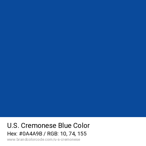 U.S. Cremonese's Blue color solid image preview