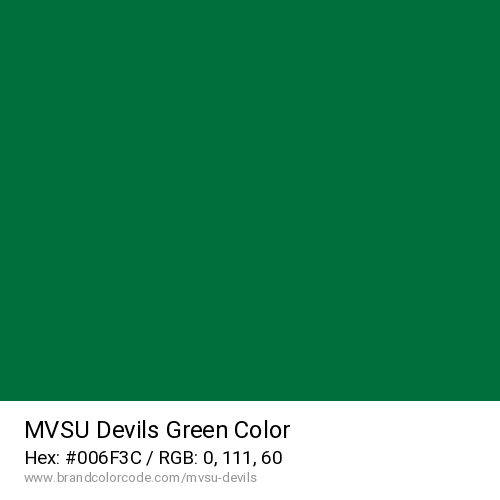 MVSU Devils's Green color solid image preview