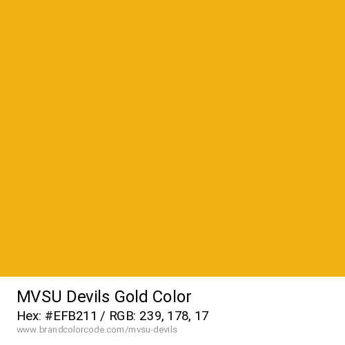 MVSU Devils's Gold color solid image preview