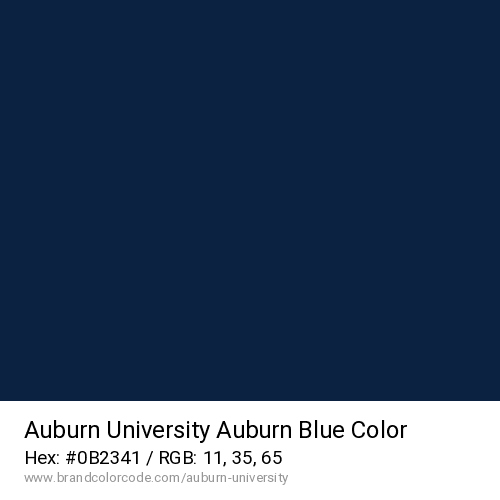 Auburn University's Auburn Blue color solid image preview