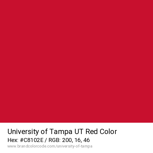 University of Tampa's UT Red color solid image preview