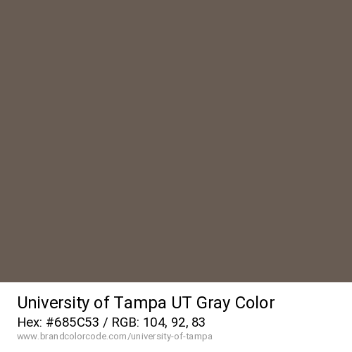 University of Tampa's UT Gray color solid image preview