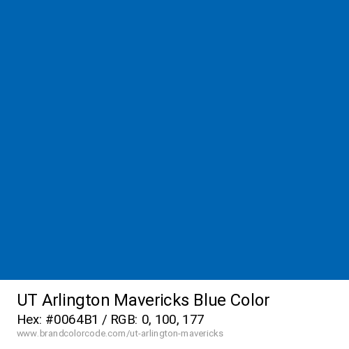 UT Arlington Mavericks's Blue color solid image preview