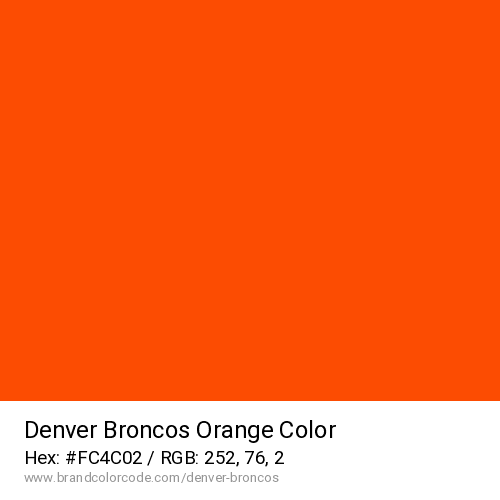Denver Broncos's Orange color solid image preview
