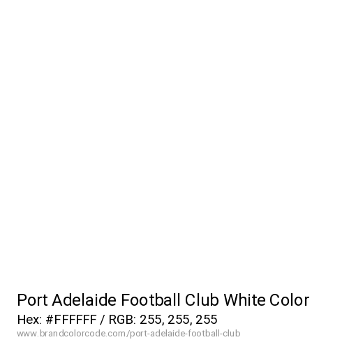 Port Adelaide Football Club's White color solid image preview