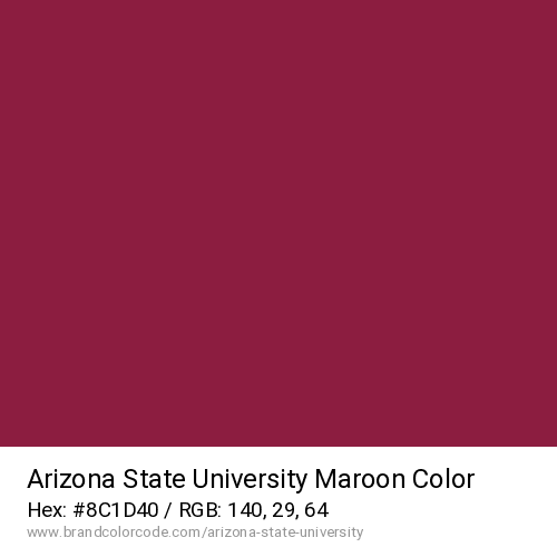 Arizona State University's Maroon color solid image preview