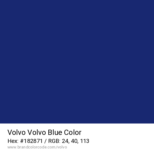 Volvo's Volvo Blue color solid image preview