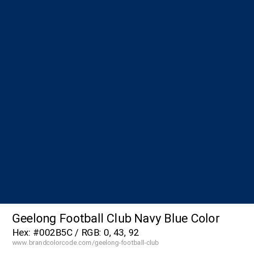 Geelong Football Club's Navy Blue color solid image preview
