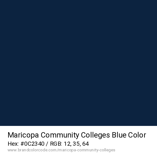 Maricopa Community Colleges's Blue color solid image preview