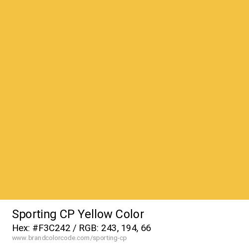 Sporting CP's Yellow color solid image preview