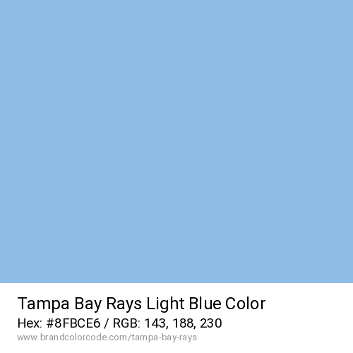 Tampa Bay Rays's Light Blue color solid image preview