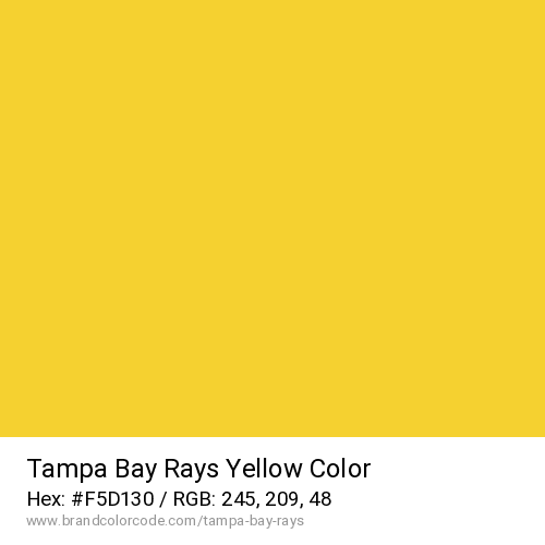 Tampa Bay Rays's Yellow color solid image preview