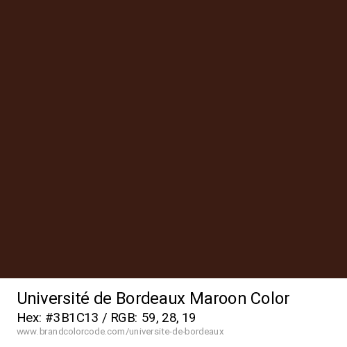 Université de Bordeaux's Maroon color solid image preview